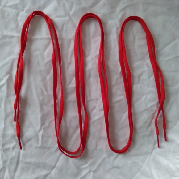 Red Shoe Lace Bundle ("7 Pairs of Sneaker Laces Lot") - Picture 4 of 7